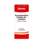 ACETAMIINOFEN/CODEÍNA DOLOR CAJA GENFA