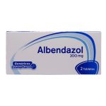 Albendazol 200 mg Tableta Recubierta La Francol CAJA X 2 TAB